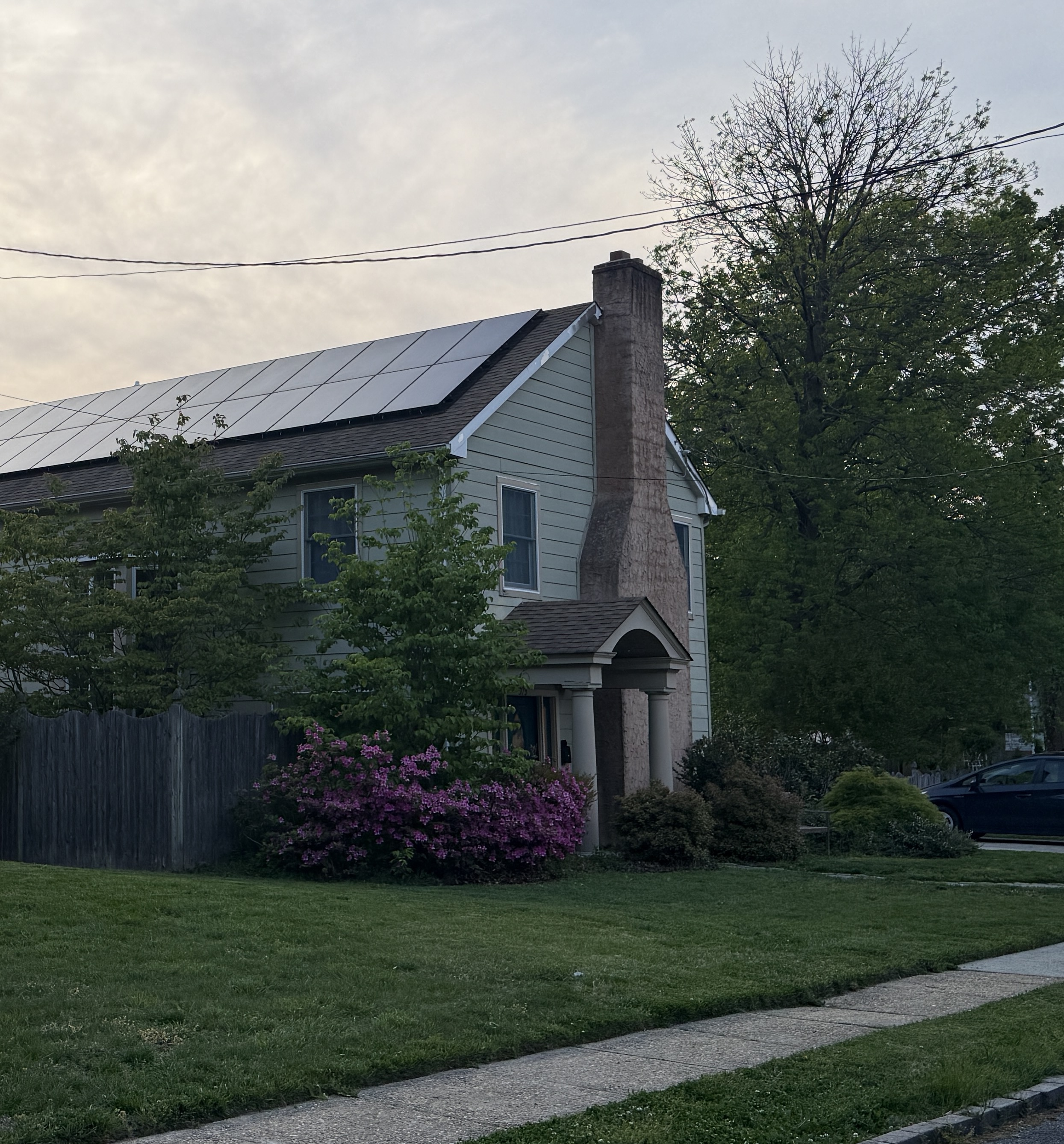 NJ home with landscaping